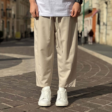 Pantalone japanone morbido crema - FLAG STORE